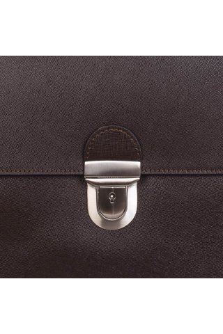 Brązowa skórzana torba na laptopa i konsultacje dla mężczyzn