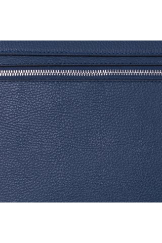 Męska granatowa torba na laptopa i konsultacje ze skóry naturalnej