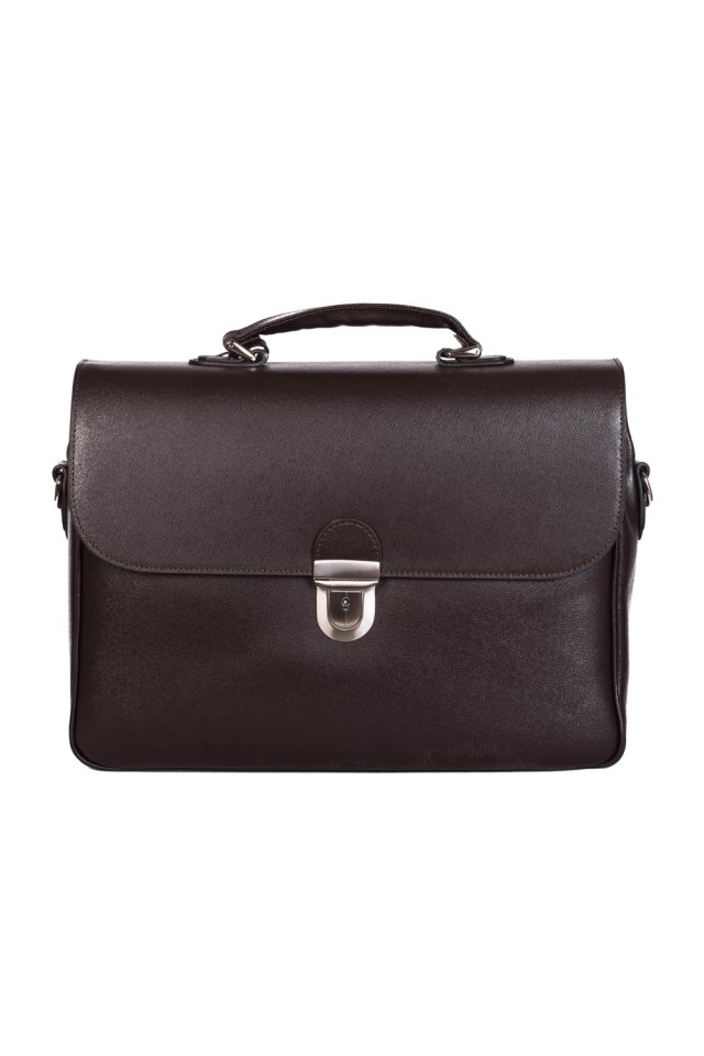 Brązowa skórzana torba na laptopa i konsultacje dla mężczyzn
