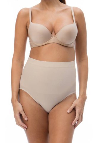 Majtki typu gorset poporodowy do kontroli, beżowe Lekarz w mundurze