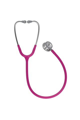 Stetoskop 3M Littmann Magenta ze srebrnym, lekarz w mundurze Classic III