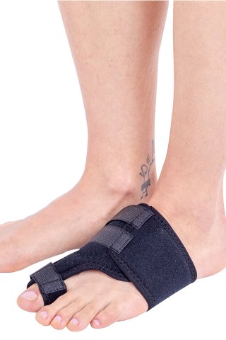 Orteza na hallux valgus Triasport Hallufix, SRT301, rozmiar uniwersalny, czarny, prosty