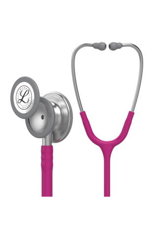 Stetoskop 3M Littmann Magenta ze srebrnym, lekarz w mundurze Classic III