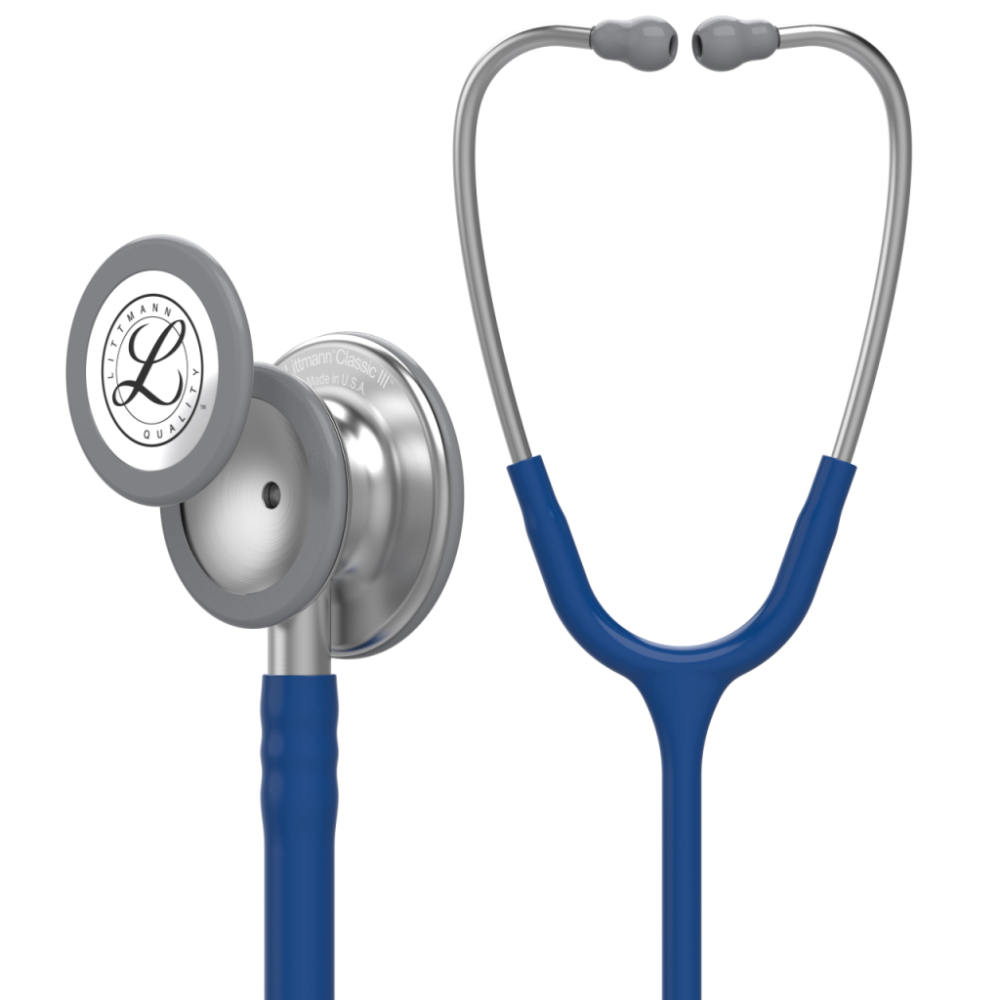 Stetoskop 3M Littmann w kolorze niebiesko-srebrnym, Classic III Lekarz w mundurze