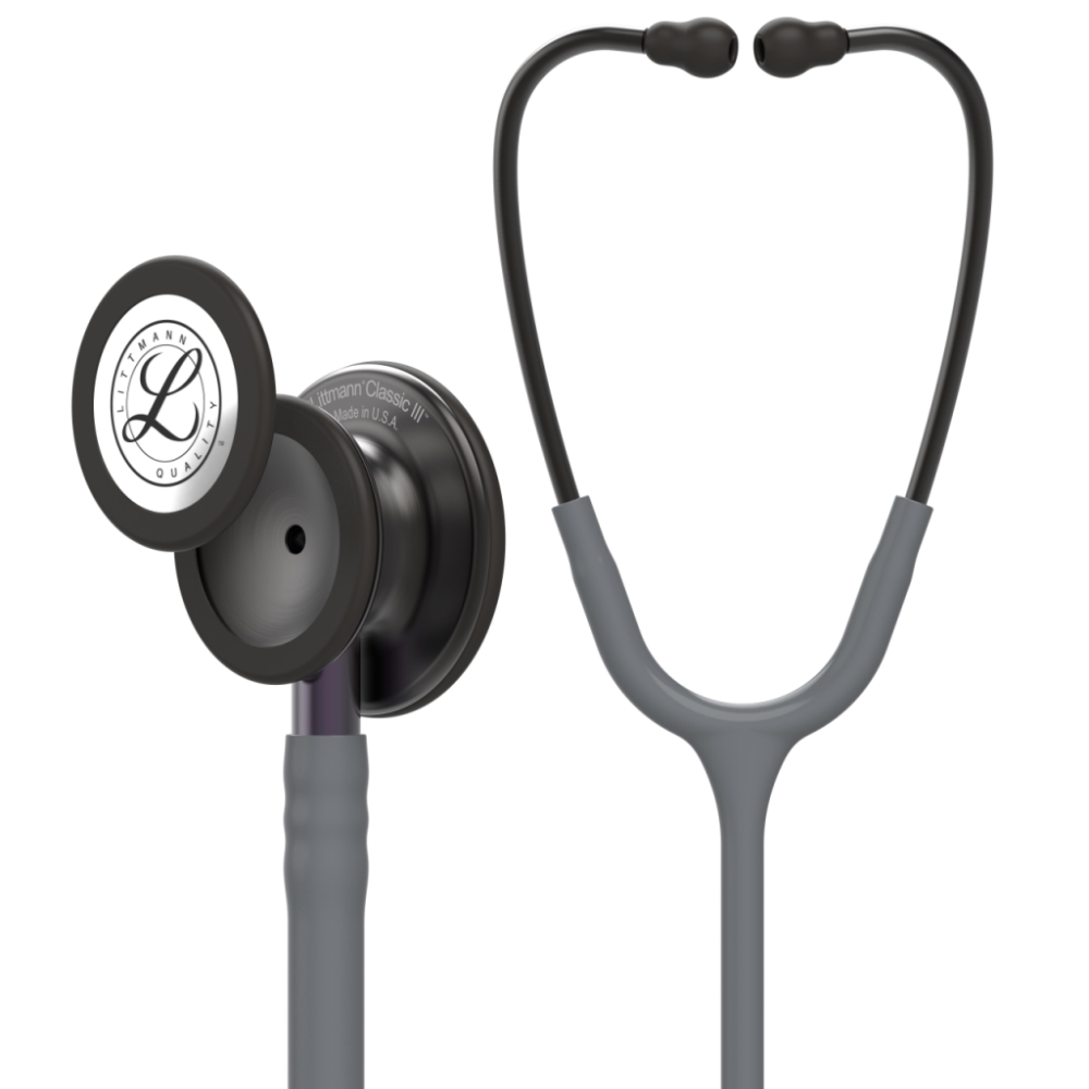 Stetoskop 3M Littmann szary z czarnym, Classic III Lekarz w mundurze