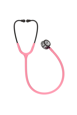 Stetoskop 3M Littmann, pudroworóżowy z czarnym, Classic III, lekarz w mundurze