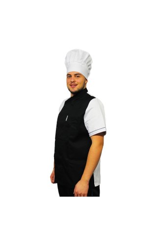 Biała czapka kucharz-cukiernik, unisex, rozmiar uniwersalny, z zapięciem typu jeż